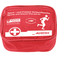 Trousse de secours Sport et Loisirs rouge avec couverture de survie Petex