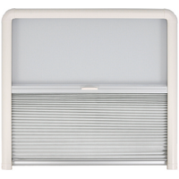 Remis Remiflair IV Kombi Plisseerollo f&uuml;r Alurahmenfenster grau 1042 x 564 mm