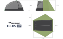 519599 - Tente autoportante 2 personnes vert Telos TR2 Sea to Summit