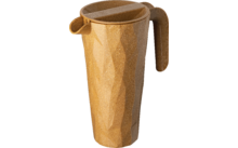 Koziol Club Pitcher super glass jug with lid 1.5 liters nature wood