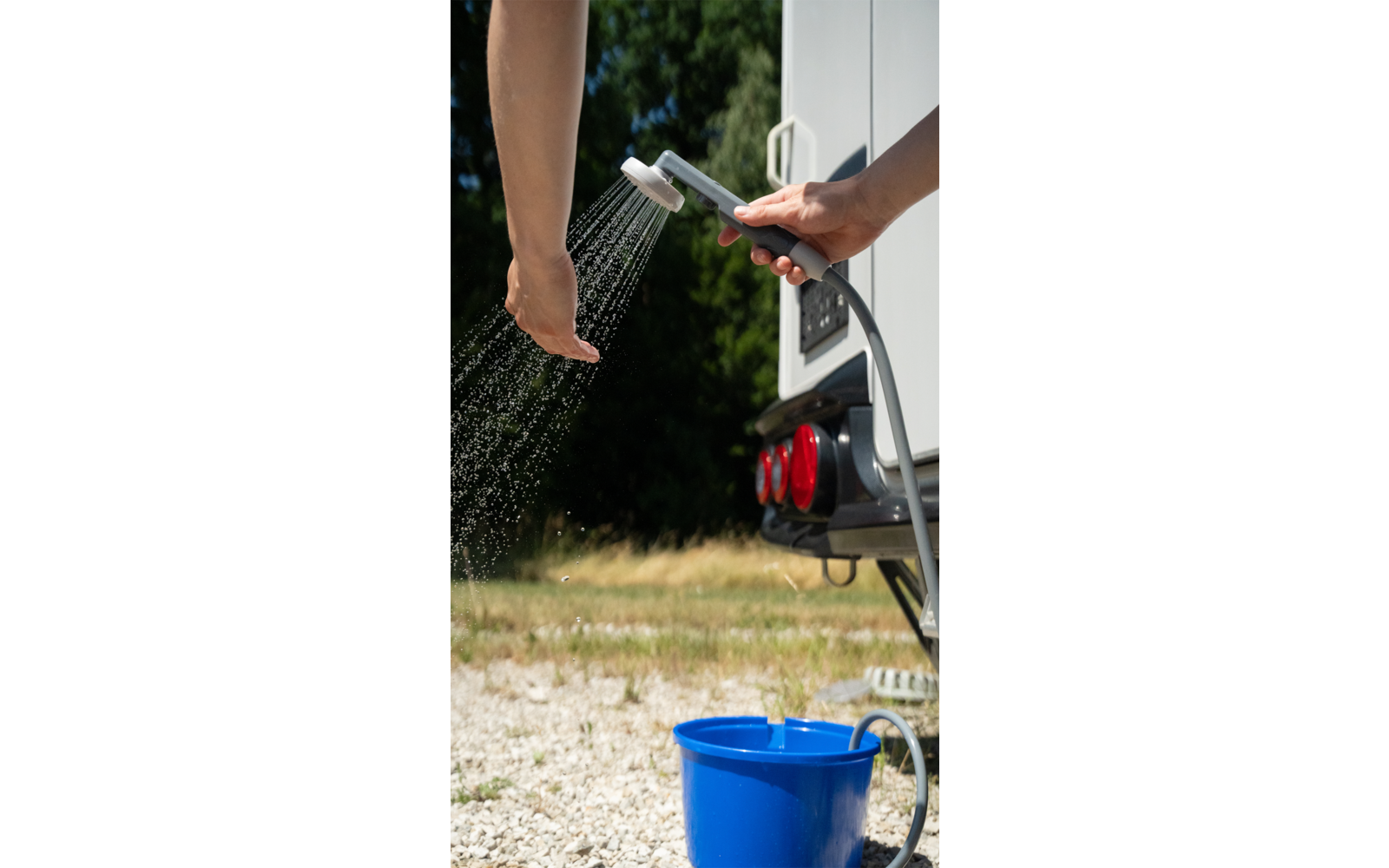 Produktbild Berger Outdoor Dusche mit digitaler Anzeige 1