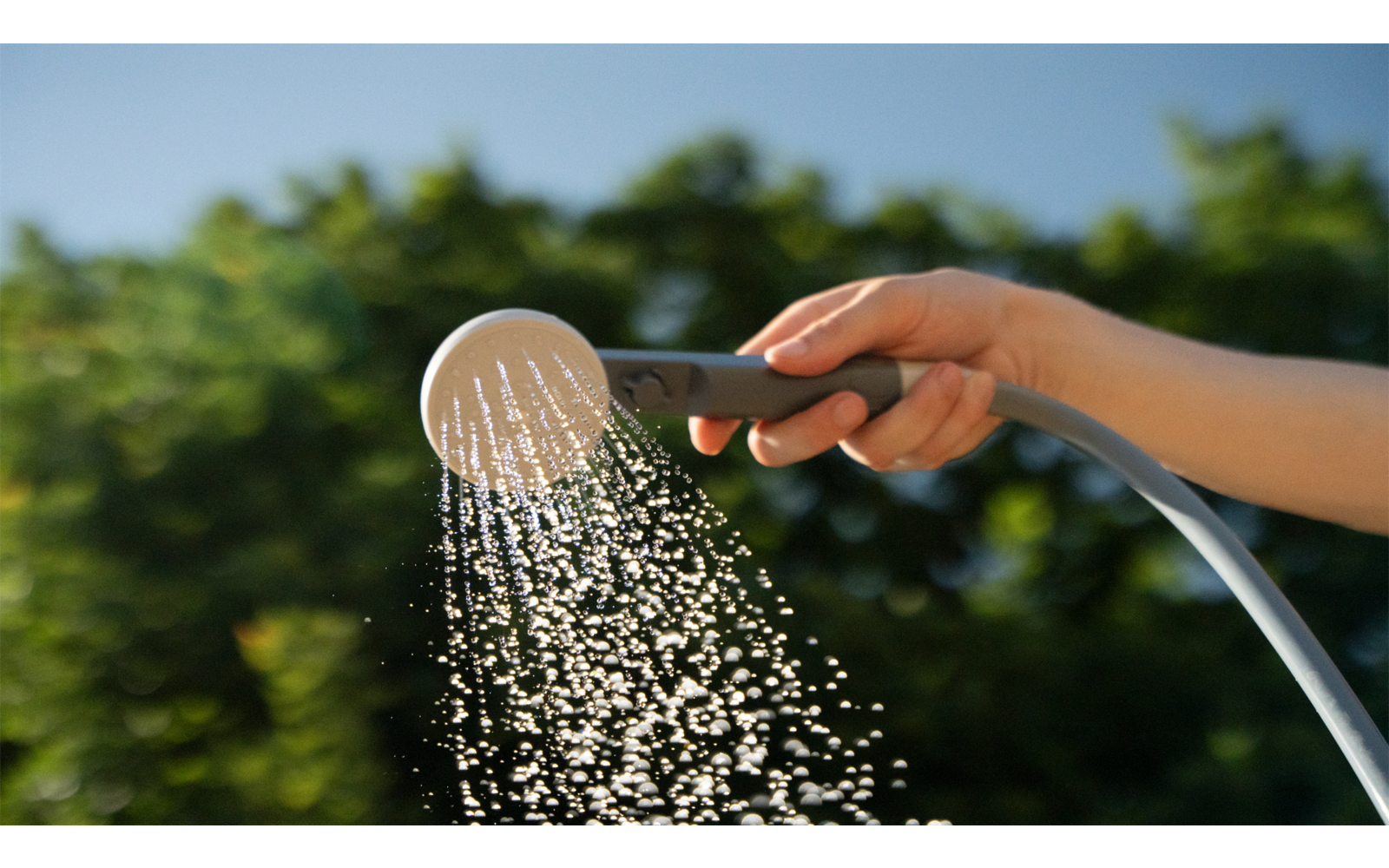 Produktbild Berger Outdoor Dusche mit digitaler Anzeige 1
