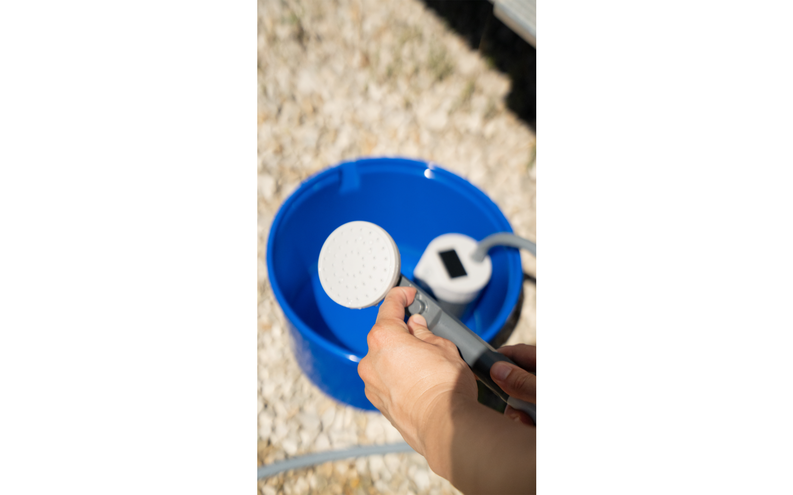 Produktbild Berger Outdoor Dusche mit digitaler Anzeige 1