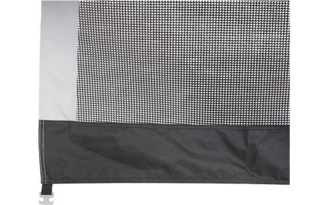 Gros plan d'une toile grise avec une bordure noire