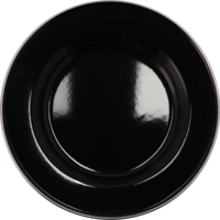 Plato esmaltado Camplife Ø 22 cm negro