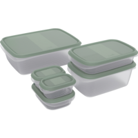 Rotho Elements Frischhaltedosen Set 6 teilig
