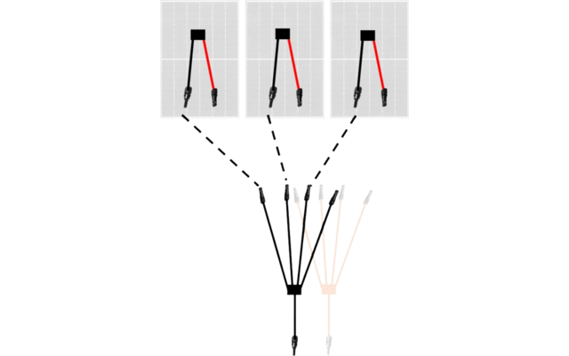 Conector paralelo Fothermo - 3 módulos