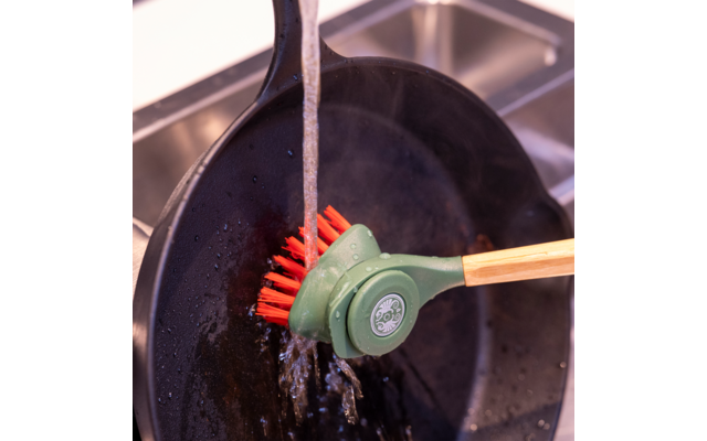 Image du produit Petromax Guss-B&uuml;rsten-Set Reinigungsb&uuml;rste f&uuml;r Guss mit 2 B&uuml;rstenk&ouml;pfen 1