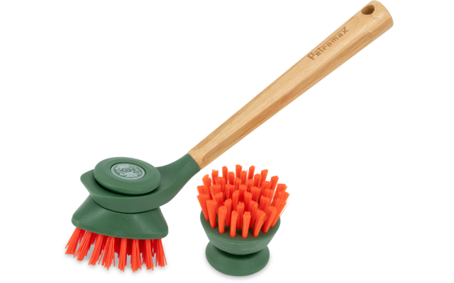 Image du produit Petromax Guss-B&uuml;rsten-Set Reinigungsb&uuml;rste f&uuml;r Guss mit 2 B&uuml;rstenk&ouml;pfen 1