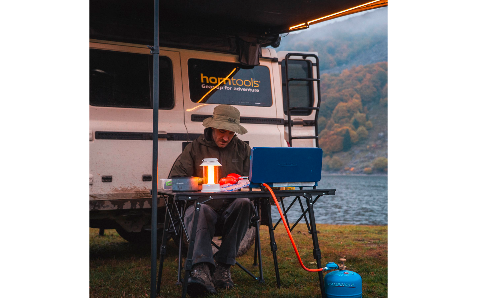 Produktbild Horntools Campingstuhl Recliner faltbar verstellbare R&uuml;ckenlehne bis 150 kg 1