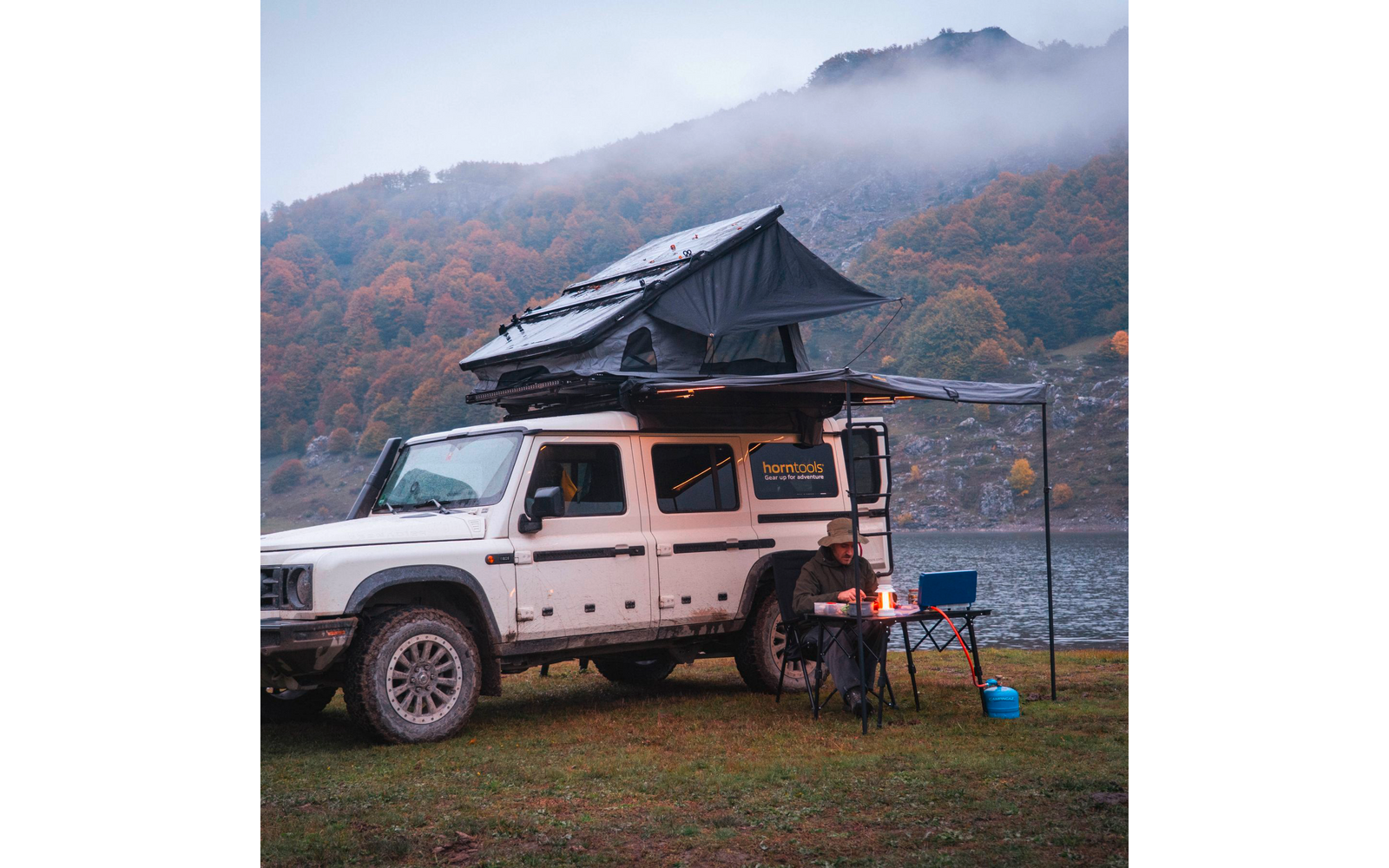 Produktbild Horntools Campingstuhl Recliner faltbar verstellbare R&uuml;ckenlehne bis 150 kg 1