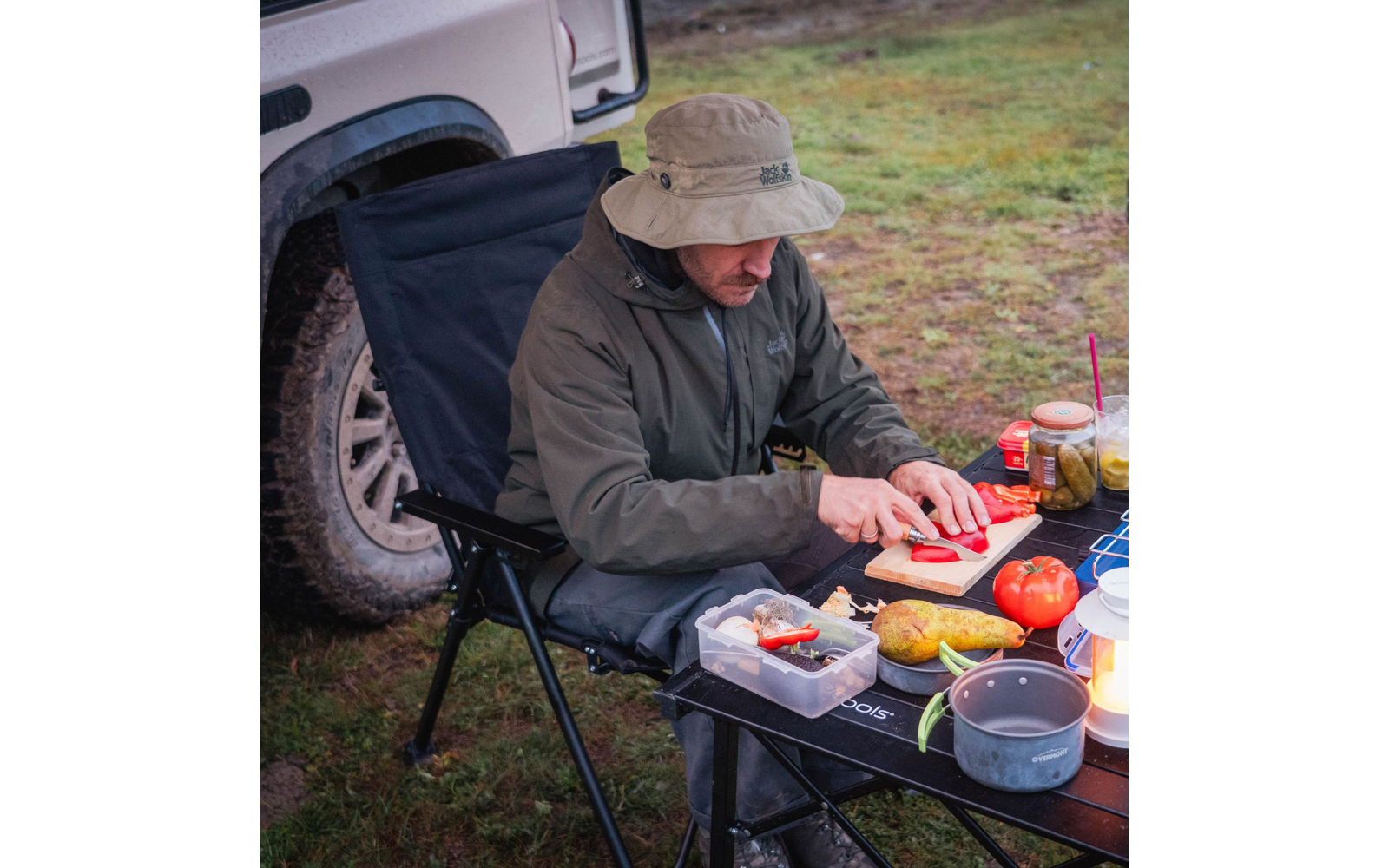 Produktbild Horntools Campingstuhl Recliner faltbar verstellbare R&uuml;ckenlehne bis 150 kg 1