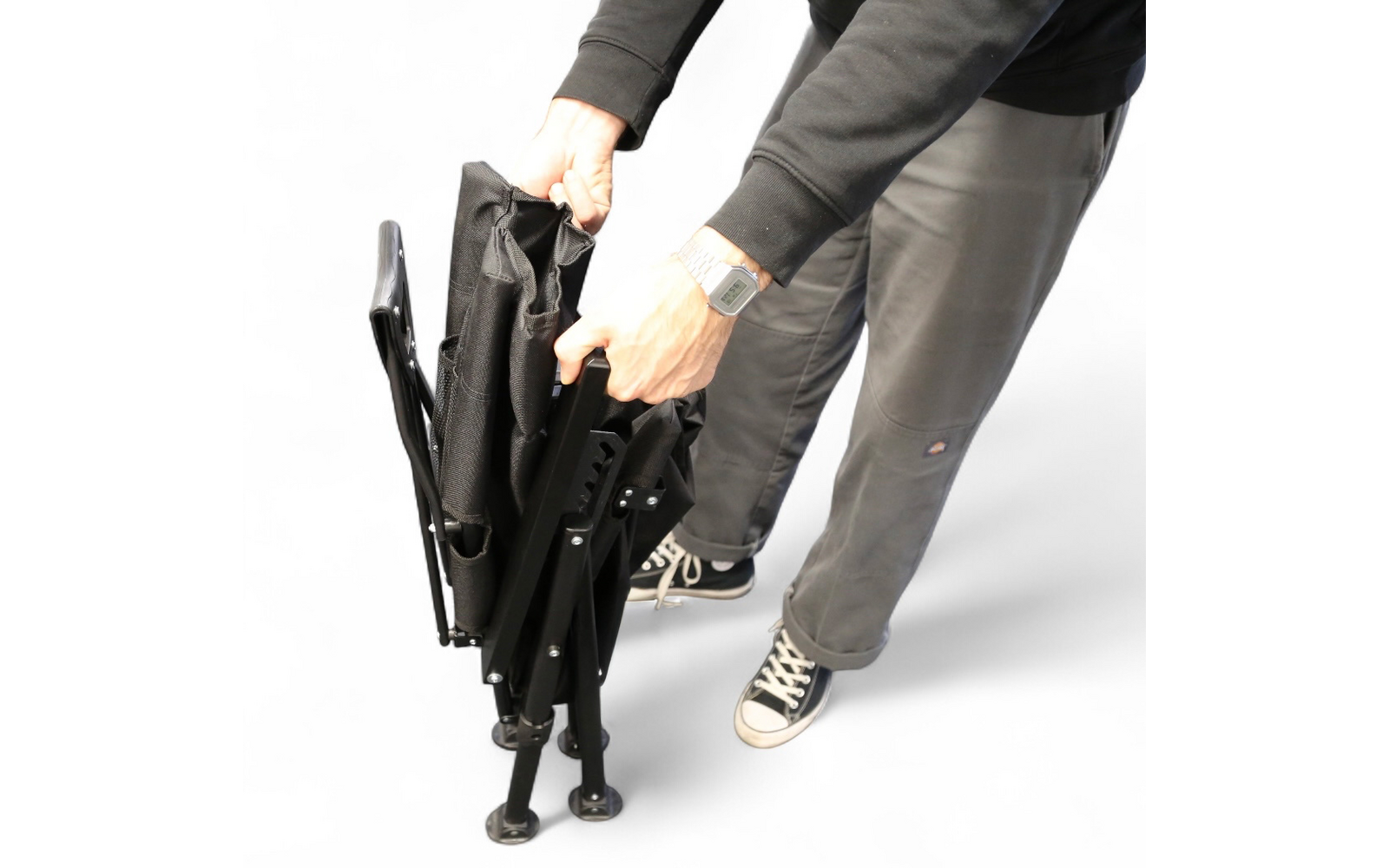 Produktbild Horntools Campingstuhl Recliner faltbar verstellbare R&uuml;ckenlehne bis 150 kg 1