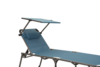 Berger Slimline Dreibein Sonnenliege persisch-blau