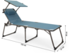 Berger Slimline Dreibein Sonnenliege persisch-blau