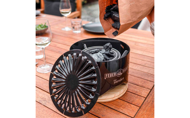 Product afbeelding Feuerhand Tischgrill Kohle 1 kg Nachf&uuml;llpack f&uuml;r Tamber Tischgrill 1
