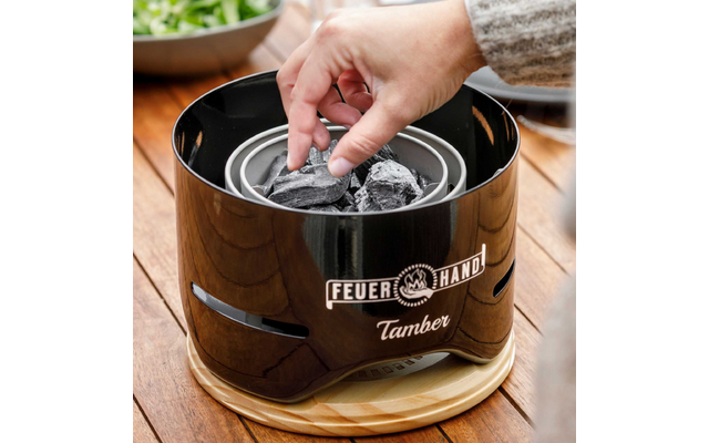 Product afbeelding Feuerhand Tischgrill Kohle 1 kg Nachf&uuml;llpack f&uuml;r Tamber Tischgrill 1