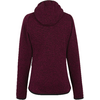 Vorderansicht eines lila Kapuzenpullover aus Fleece