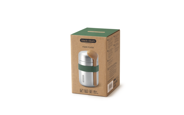 Black and Blum Food Flask Thermobecher 400 ml olive