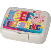 Koziol Candy L SpongeBob Patrick Lunchbox mit Trennschale 19 x 13,5 x 6,5 cm organic sand