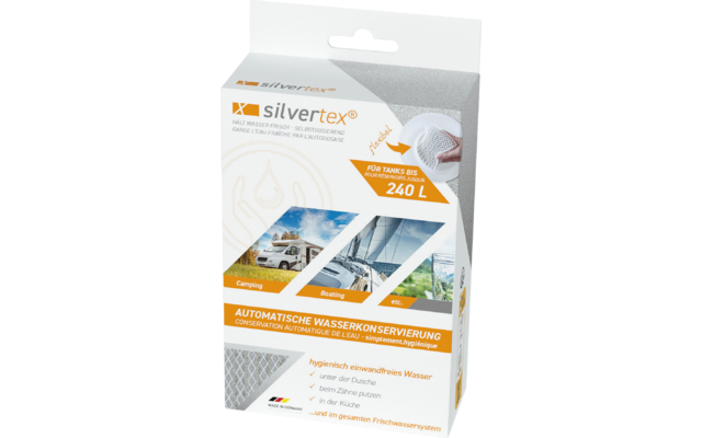 Silvertex drinking water preservation for tanks up to 240 liters