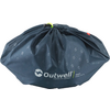 Ronde donkerblauwe opbergzak met wit Outwell-logo