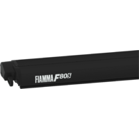 Fiamma F80s 370 Ducato Paket Markise inkl. Adapter Gehäusefarbe Deep Black Tuchfarbe Royal Grey 370 cm