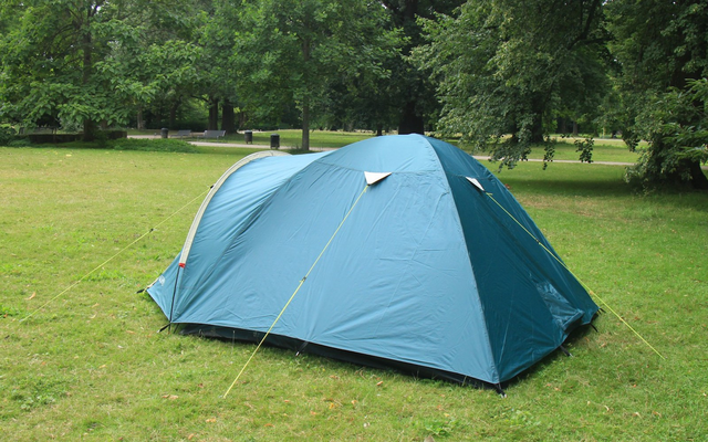 Tambu Acamp 4 persoons koepeltent turquoise/crème