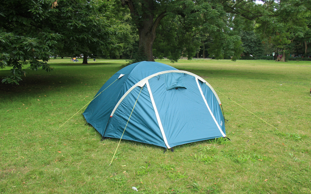 Tambu Acamp 4 person dome tent turquoise / cream