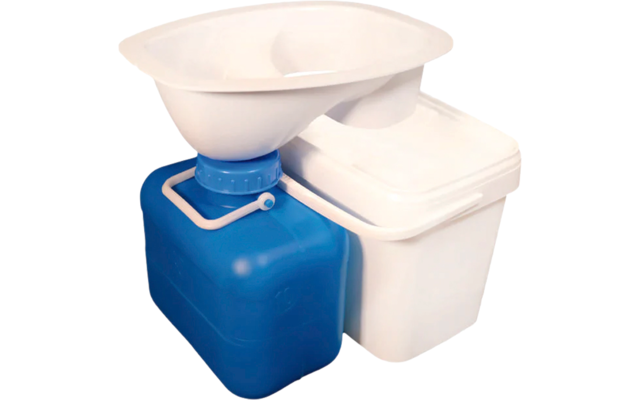 Trelino DIY Set XL pour toilettes à compost ovales à grand volume blanc