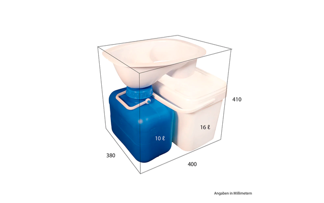 Trelino DIY Set XL para inodoros de compostaje de gran volumen blanco ovalado