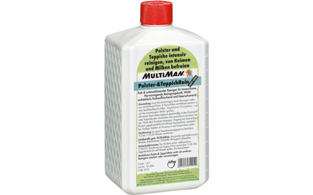 MultiMan Upholstery and CarpetClean 1000 Cleaning Agent Supply Bottle 1 Liter