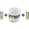 Berger Premium Toilet Set WC Supreme camping toilet incl. Eco Clean flushing water additive and Eco Clean toilet additive