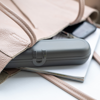 Koziol Klikk cutlery case nature ash gray