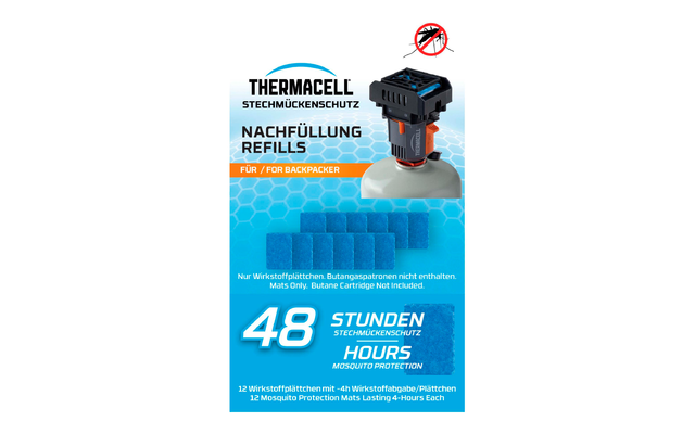 Thermacell Kit de recharge anti-moustiques Backpacker 48 h