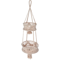 Cesta de fruta/almacenamiento de macram&eacute; Camplife