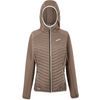 Veste marron avec capuche et fermeture éclair à l'avant