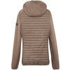 Sweat à capuche avec dos matelassé en marron