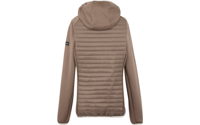 Sweat à capuche avec dos matelassé en marron