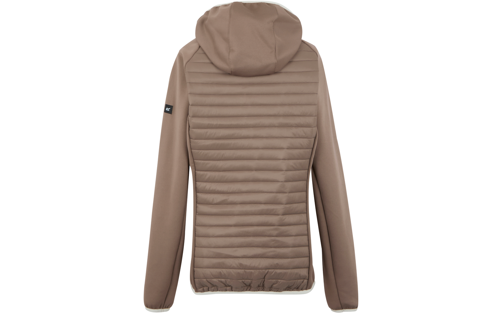 Sweat à capuche avec dos matelassé en marron