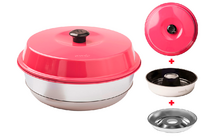Omnia camping oven set 3-piece with Classicform non-stick coating 2 liters Pink
