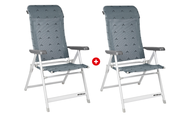 Berger Novara campingstoel grijs - 2-delige set