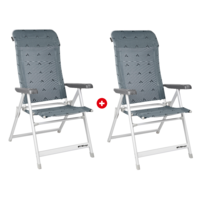 Berger Luxus Klappsessel Set 2 Stück Grau