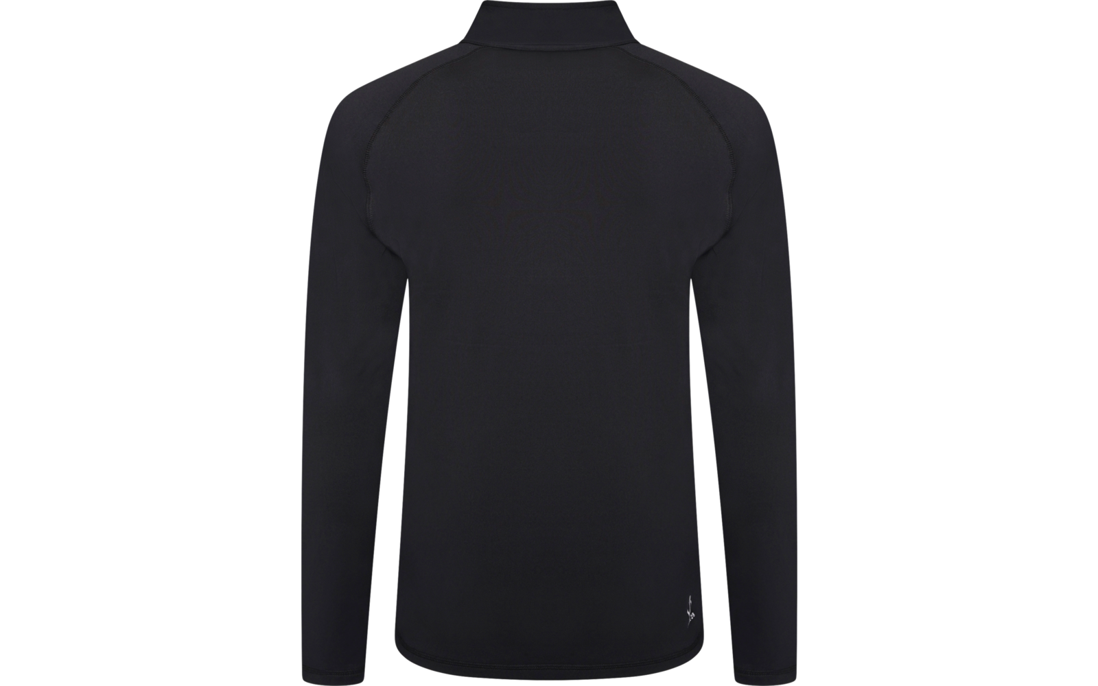 Zwart shirt met lange mouwen van achteren