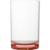 Gimex Water Glass with colored bottom Rainbow 4pcs.