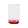 Gimex Waterglas met Gekleurde Basis Regenboog 4st.