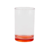 Gimex Water Glass with Coloured Base Rainbow 4pcs.