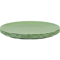 Koziol Tellerset Club Plate 4 teilig flach 260 mm Nature leaf green