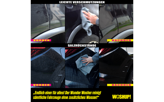 Ein Auto mit Lackschäden an verschiedenen Stellen, inklusive Kratzern und Dellen