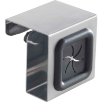 Metaltex handdoekhouder roestvrij staal 5 x 4 x 5 cm zilver